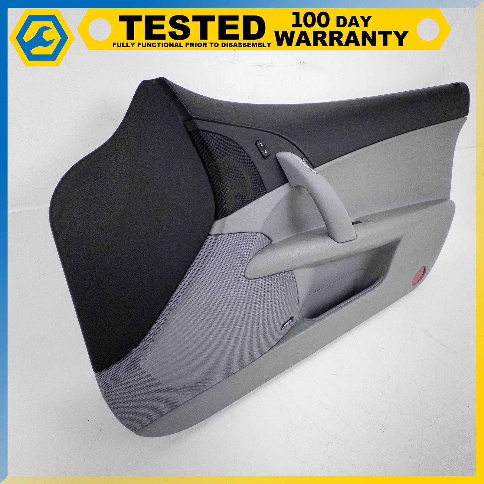 05-13 CHEVROLET CORVETTE C6 FRONT RIGHT SIDE INTERIOR DOOR PANEL GRAY OEM