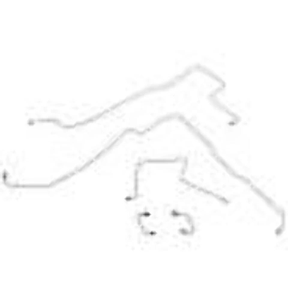 Complete Brake Line Kit Fits Jeep Wrangler 1997-2006 Dana 35 No ABS CBK0007SS - Image 4 of 4