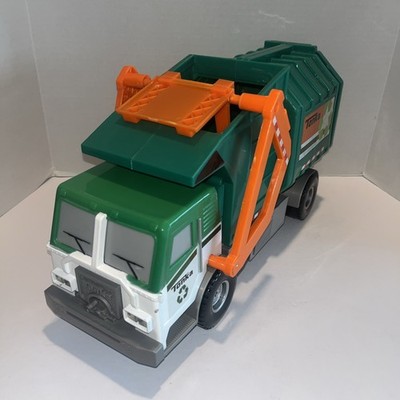 Tonka Recycling Garbage Truck 2011 Funrise Lights Sound Side Loader Toy