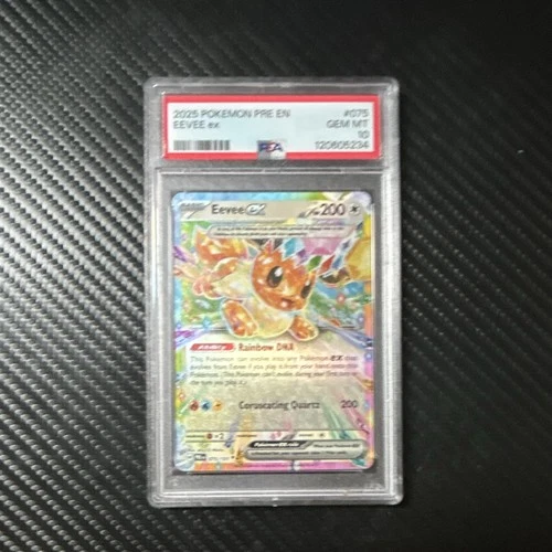 Pokémon Eevee ex PSA 10 2025 Promo Holo Sv: Prismatic Evolutions #039