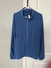 Peter Millar Golf Contour Jacket Mens XLarge, Full Zip, Ocean Blue- NWT $275