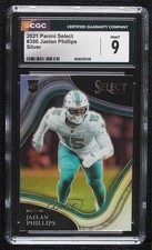 2021 Panini Select Field Level Silver Prizm Jaelan Phillips #386 CGC 9 Mint 0d44