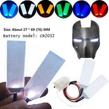 DIY Flexible LED Eyes Kit Tony Stark Helmet Mask Glow Light Halloween Cosplay
