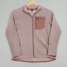 Patagonia R1 Air Girls Medium Pink Full Zip Outdoors Hiking Quick Dry Breathable