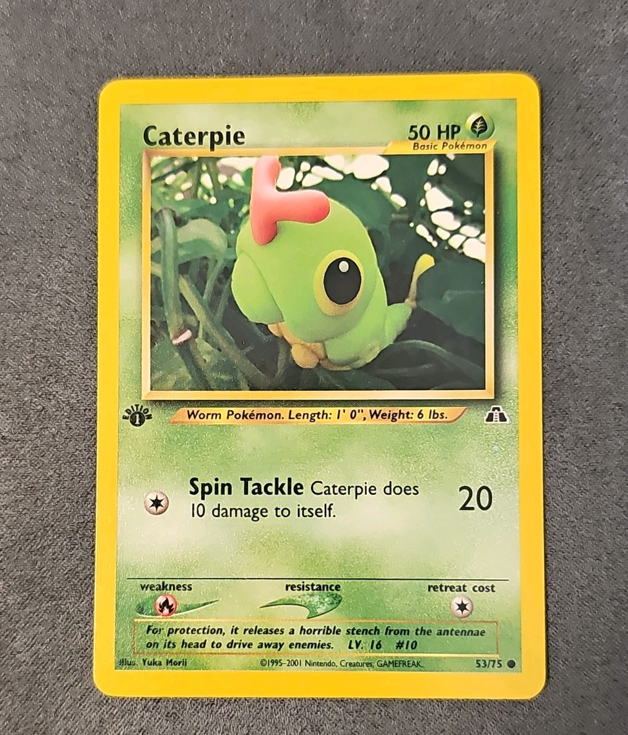 💎 Pokémon Caterpie Neo Discovery First Edition 53/75 Near Mint Vintage