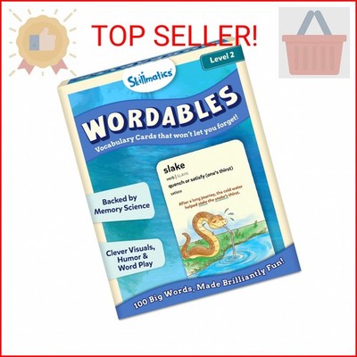 Skillmatics Vocabulary Flash Cards for Kids - Learn 100 Words with Wordplay, Vis