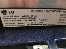 Genuine LG Double Oven Display Board # EBR432...