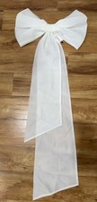 Justin Alexander Durham Organza Bow Ivory Bridal Dress Accent Style 88238BOW