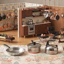 Vintage Revere Ware Copper Bottom Mini Toy Cookware Set Rare Miniature Kidcore