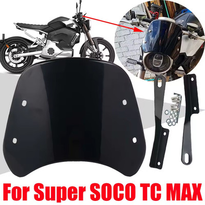 Super SOCO TC MAX TCMAX Retro Windschutzscheibe Windabweiser Abdeckung Sonnenblende