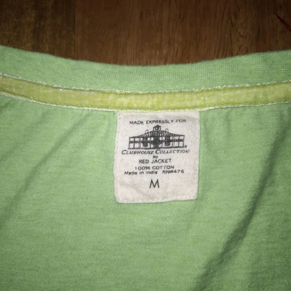 Camiseta para mujer Masters colección Clubhouse chaqueta roja logotipo verde Foto 2 de 4