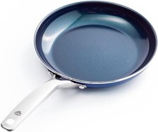 10" Nonstick Frying Pan Skillet, Diamond Infused PFAS  PTFE-Free Ceramic Pot