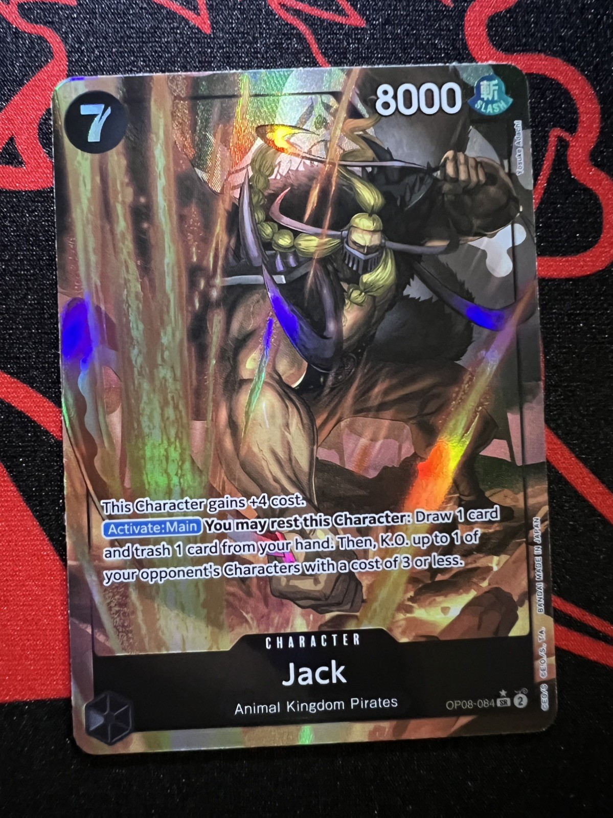 Jack (Parallel) [Alternative Art SR] OP08-084 One Piece Two Legends English Foil