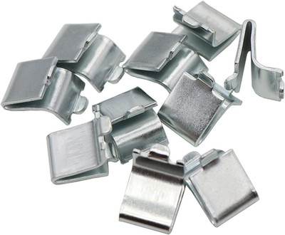 14 Pieces Silver Adjustable Steel Pilaster Shelf Clip Support, Shelving Bracket