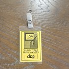 1989 MTV Video Music Awards DCP Laminated Credential Pass Badge Yellow — photo 4