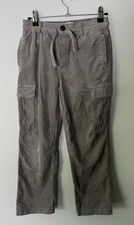 ABERCROMBIE Kids Cargo Corduroy Baggy Pants Boys Size 9-10 Tan Grey Skater