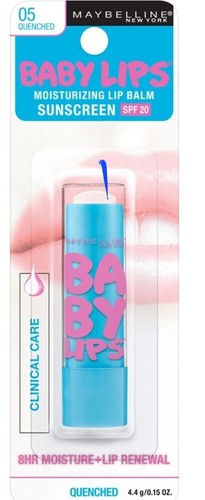 Lot of 8 Maybelline Baby Lips Moisturizing Lip Balm, 4- Quenched & 4-Coral Crave - Picture 2 of 4