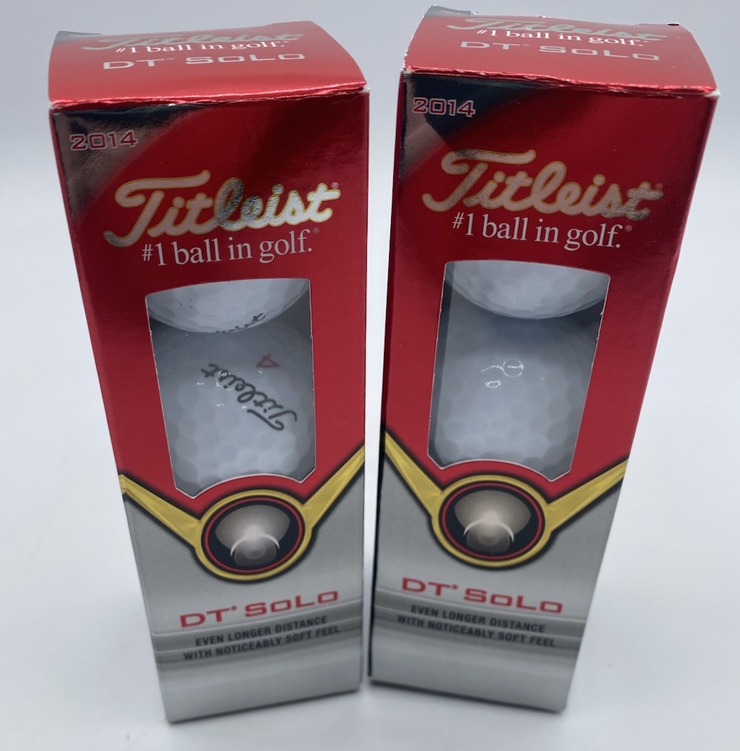 Titleist DT SoLo Golf Balls, 2 x set of 3 NEW / + no box unused bundle