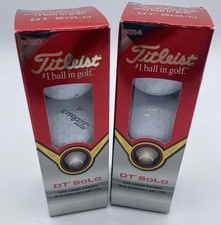 Titleist DT SoLo Golf Balls, 2 x set of 3 NEW / no box unused bundle