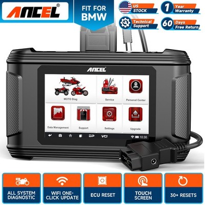 ANCEL MT510 Motorcycle OBD2 Scanner Diagnostic Tool All System Scan Fit For BMW