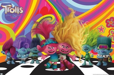 Trolls: Band Together - Universe Wall Poster, 34L'' x 22.4W'', Unframed Version