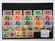 Congo Belge:Lot de 34 timbres neuf/Mnh**.Tb 2 scans 
