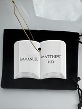 Christmas Ornaments Holy Bible Verses Scripture Painted Ceramic