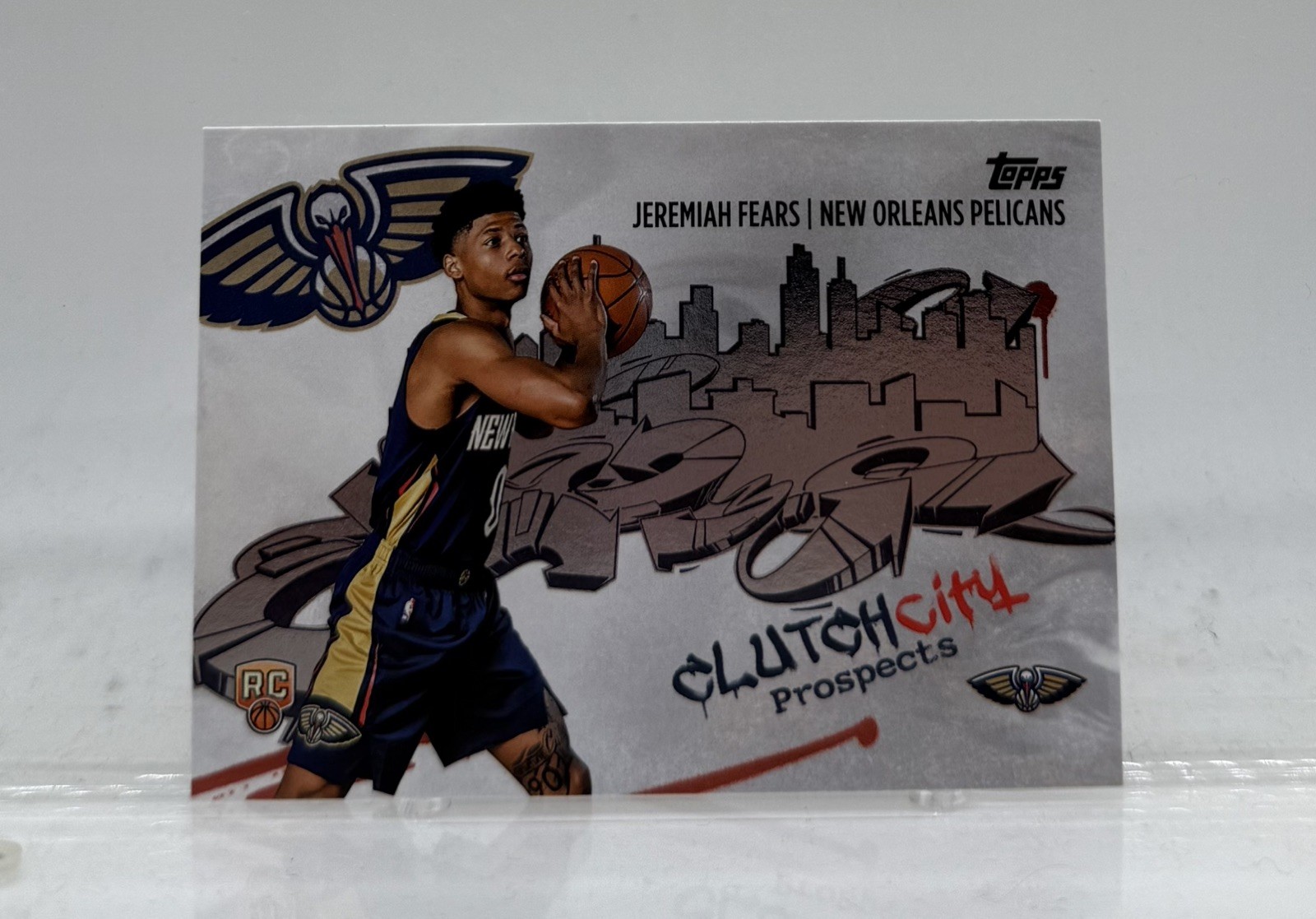2025-26 Jeremiah Fears Clutch City Topps Basketball Base Rookie RC Pelicans 