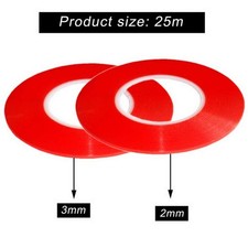 Double-Sided 2mm / 3mm x 25M Acrylic Adhesive Mobile Phone Repair Tape LCD Touch