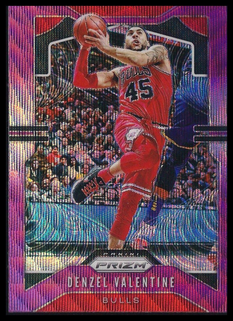 Denzel Valentine 2019-20 Panini Prizm Purple Wave Card!!