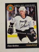 1993-94 Pinnacle - Rookie Chris Gratton #443 French (RC) NHL Trading Card Hockey. rookie card picture