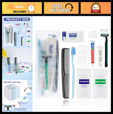 50 Travel Size Toiletries Kit - Personal Hygiene Essentials for Men, Bulk Care P