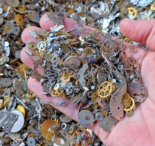 Genuine Vintage Steampunk GEARS COGS Watch Parts Pieces Jewelry Vintage 30g/1OZ
