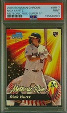 Marketplace image: Super 1/1 PSA 9 RC Nick Kurtz 2025 Bowman Chrome Superfractor One of One Rookie