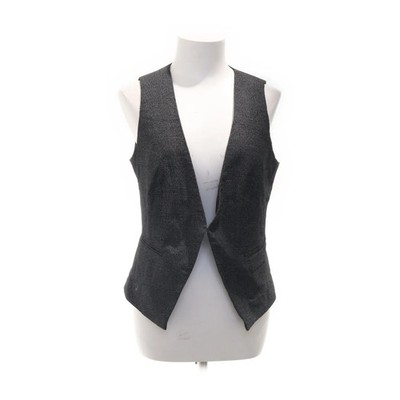 Adagio, Weste, Größe: 40, Grau, Elasthan/Polyester/Viskose, Fischgräte #XUz