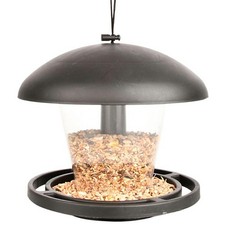 Futterhaus Vogelfutterhaus Vogelfutterspender rund 20x18cm Vogelfuttersäule