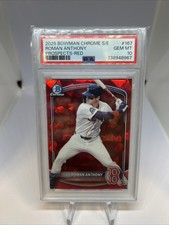 2025 Bowman Chrome Sapphire ROMAN ANTHONY BCP-167 RED /5 First on Print Red Sox