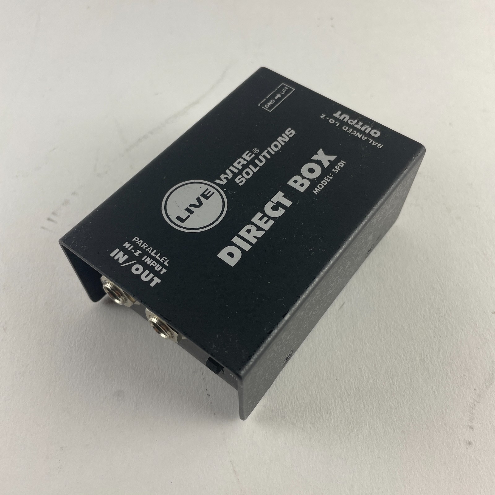 Live Wire Solutions SPDI Direct Box Passive DI Hi-Z Input XLR Output Pro Audio