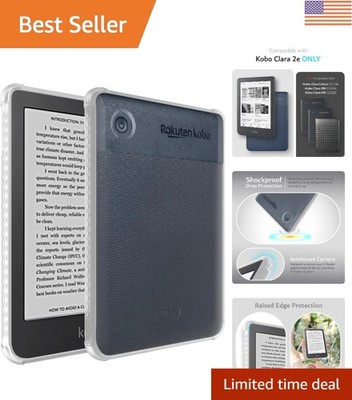 Slim Fit Shockproof eReader Case for Kobo Clara 2E - Perfectly Clear & Stylish