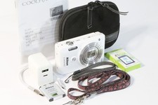  Mint Nikon COOLPIX S6900 16MP 12x Compact Camera White  Nikon Case  SD C100