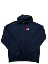 Russell Athletic Men's Navy Dri-Power Fleece Hoodie Size L Logo