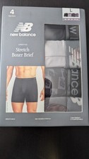 New Balance Men's Premium Boxer Brief Performance Navy 4 pack - Size Large
