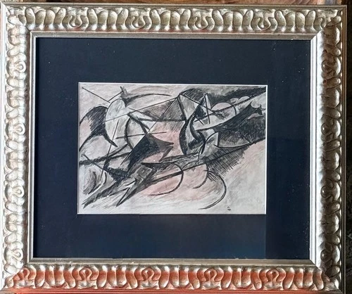 UMBERTO BOCCIONI - CHINA AND WATERCOLOR ON PAPER FROM THE 1920s - free