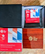 The Royal Mint 22kt Solid Gold Proof 50p coin Team GB 2016 Scarce 