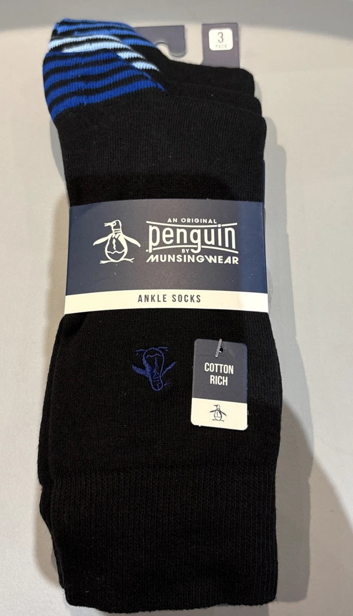 Original Penguin Da Munsingwear da Uomo Tre 3 Confezione Socks UK