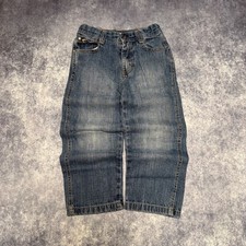 VTG Southpole Boys Size 5 Baggy Denim Jeans Blue Y2K Hip Hop Skater Straight Leg