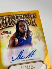 2024-25 TOPPS FINEST GOLD AUTOGRAPH ISAIAH STEWART /50 DETROIT PISTONS