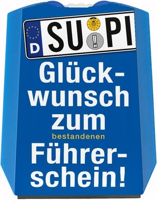 speecheese Glückwunsch zum bestandenen Führerschein Parkscheibe mit 2 E