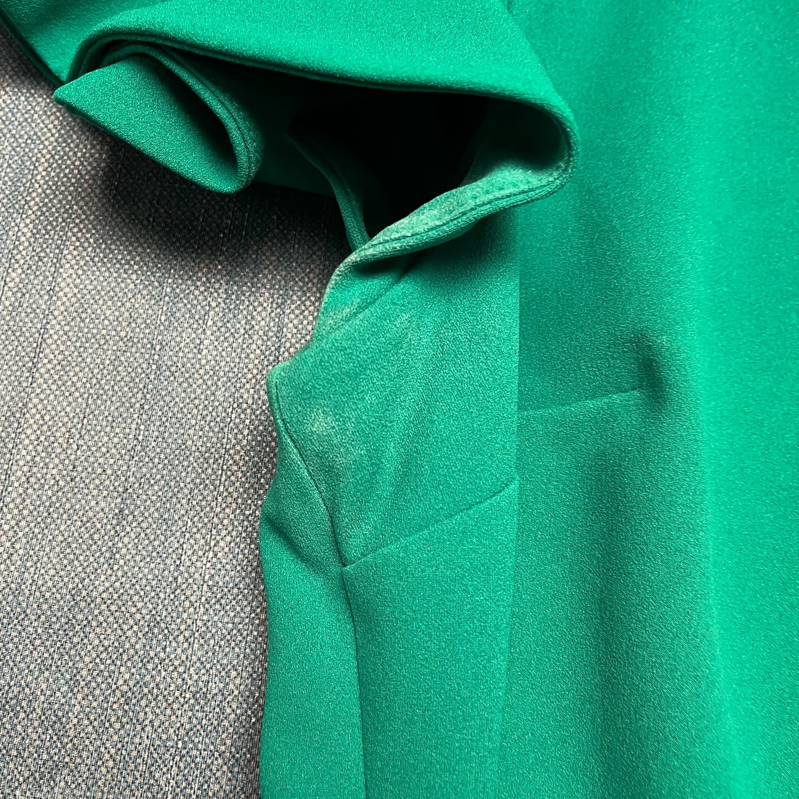 Calvin Klein Women's Shift Dress Size 12 Green Flutter Sleeve Casual Work Chic thumbnail 6