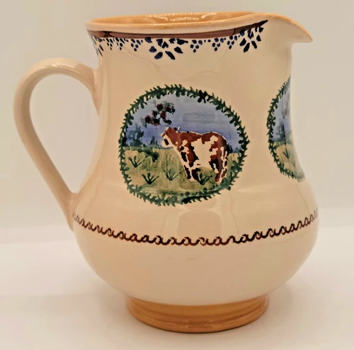 Vintage Nicholas Mosse Pottery Pitcher Jug Cow Made In Ireland FREE SHIPPING